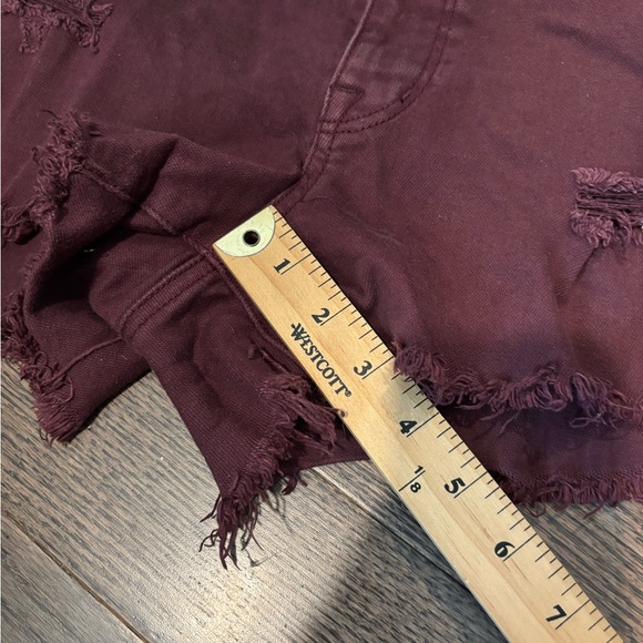 American Eagle Outfitters Size 12 Distressed Jean Shorts - Picture 7 of 9